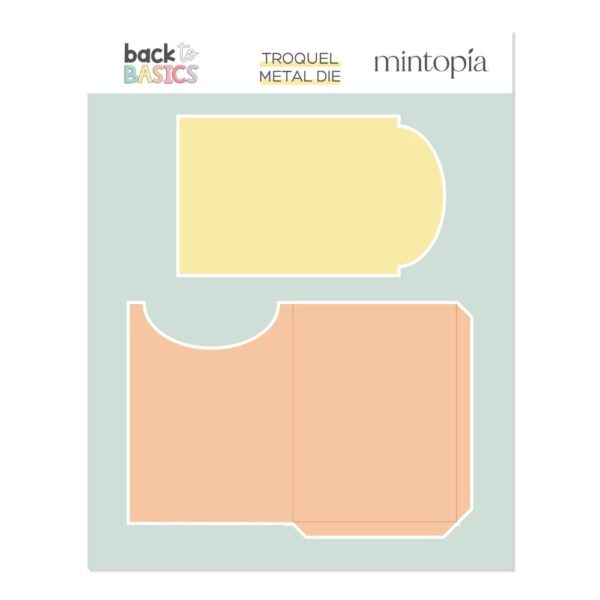 Troquel Back to Basics Tarjeta journaling con bolsillo 3x4. Mintopía