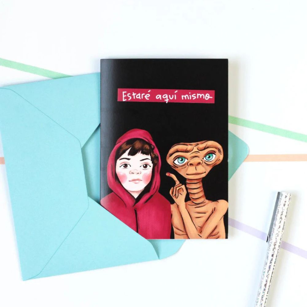 Tarjeta de felicitación Aquí mismo. Pedrita Parker 1 Tarjeta de felicitación Aquí mismo. Pedrita Parker