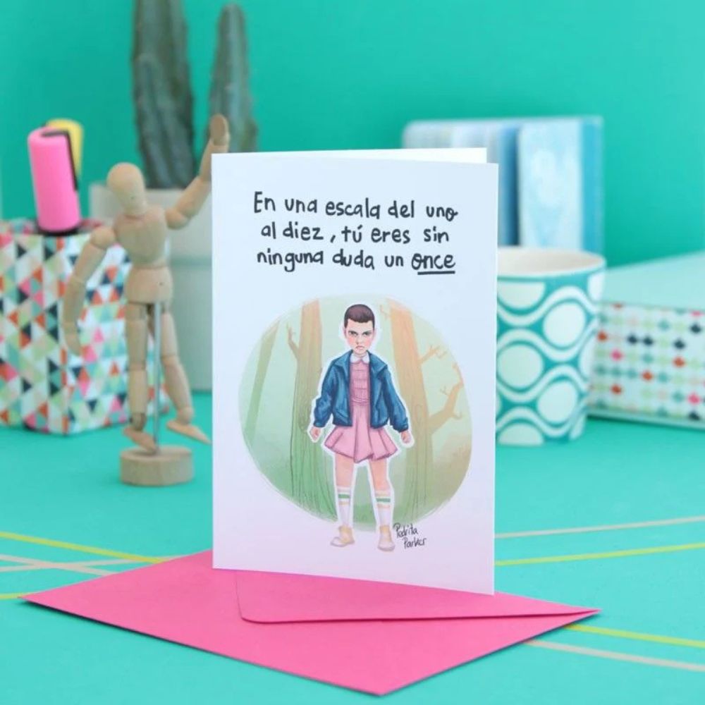 Tarjeta de felicitación Escala del uno al diez. Pedrita Parker 1 Tarjeta de felicitación Escala del uno al diez. Pedrita Parker