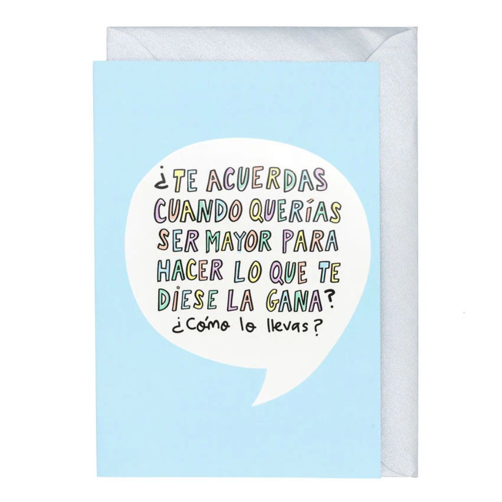 Tarjeta de felicitación - Vida adulta. Pedrita Parker 1 Tarjeta de felicitación - Vida adulta. Pedrita Parker