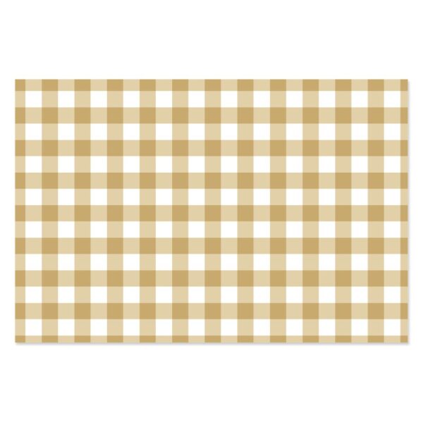 Tela para encuadernar estampada 35x50 cm Vichy ocre Mintopía