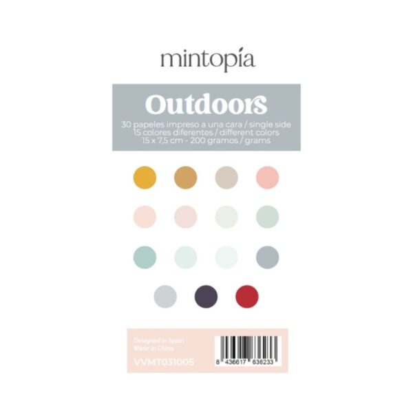 Mini pad de papeles para mini Evolution Viviendo Outdoors de Mintopía