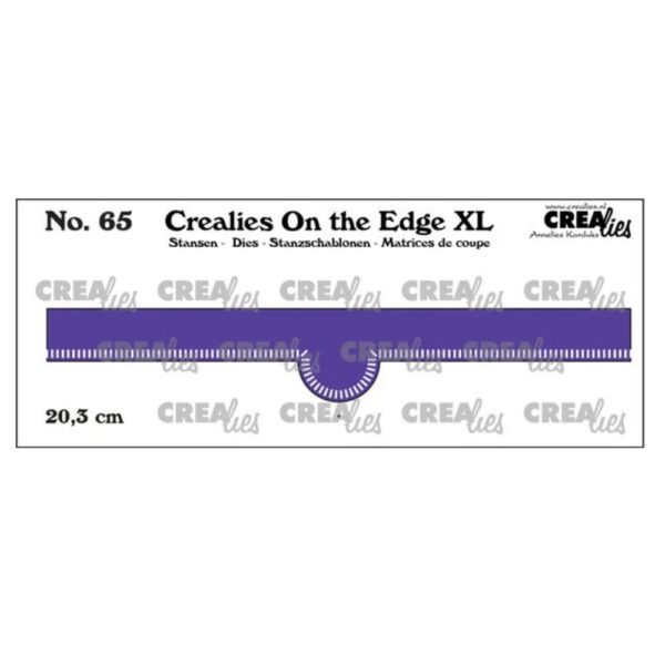 Troquel borde XL pequeñas rayas nº65. Crealies