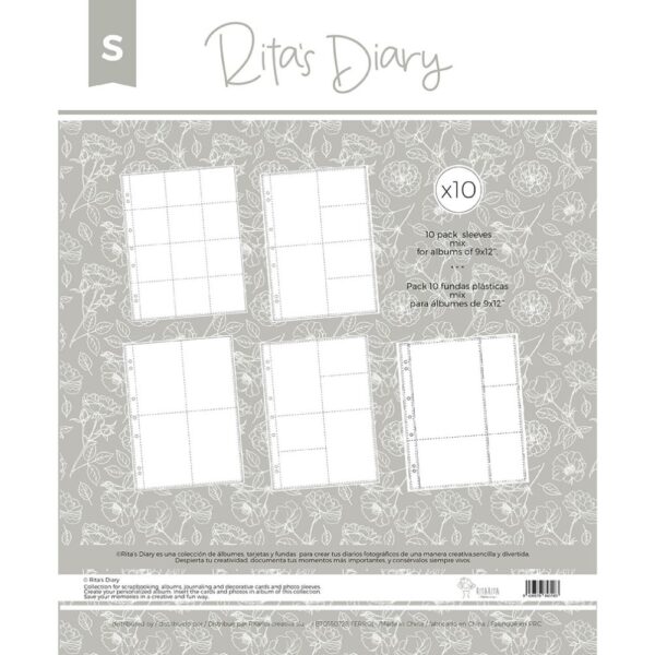 Pack de fundas mod.S 9×12» para Rita’s Diary