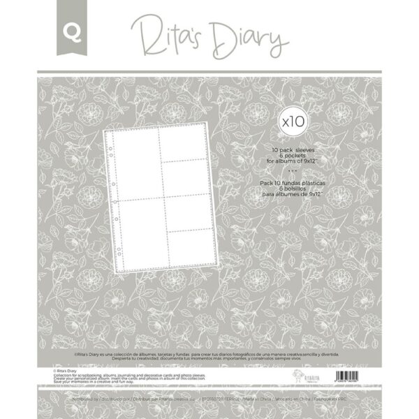 Pack de fundas mod.Q 9×12» para Rita’s Diary