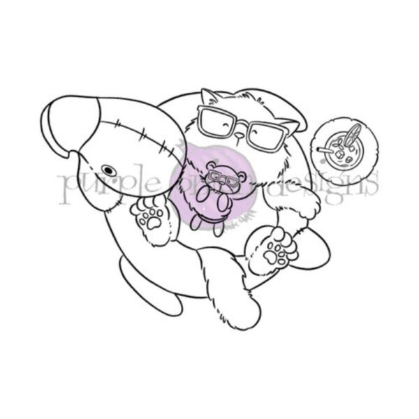 Sello Chilliezgraphy by Pei - Tofu's Flamingo Floatie. Purple onion designs
