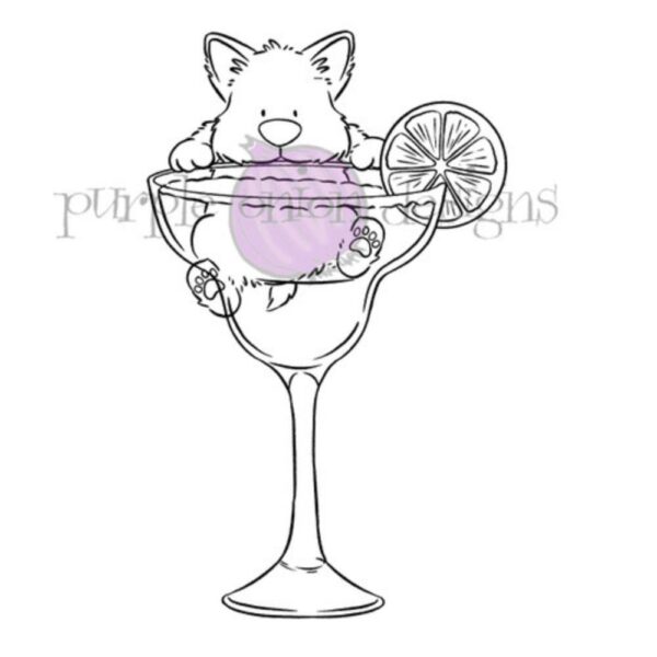 Sello Chilliezgraphy by Pei - Mr. Corgi's Margarita. Purple onion designs