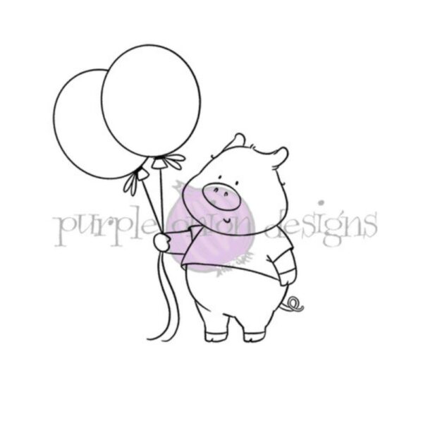 Sello Chilliezgraphy by Pei - Party Pig. Purple onion designs