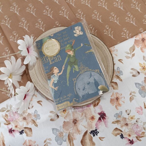 Cuaderno bordes oro Peter Pan A6. Kartos