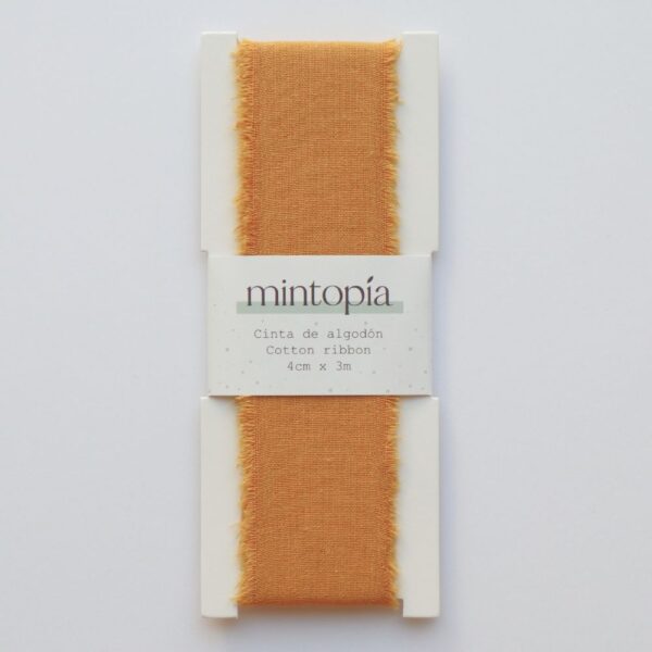 Cinta de algodón Mintopía 4 cm x 3 m Mustard