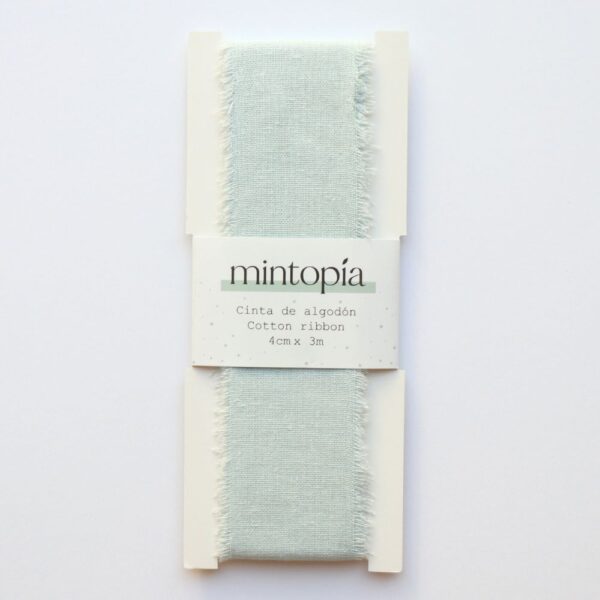 Cinta de algodón Mintopía 4 cm x 3 m Pastel Blue