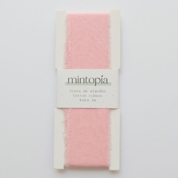 Cinta de algodón Mintopía 4 cm x 3 m Pastel Pink
