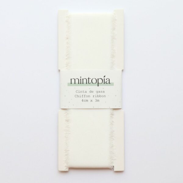 Cinta de gasa Mintopía 4 cm x 3 m White