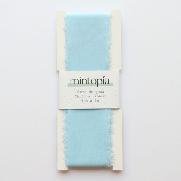 Cinta de gasa Mintopía 4 cm x 3 m Baby Blue