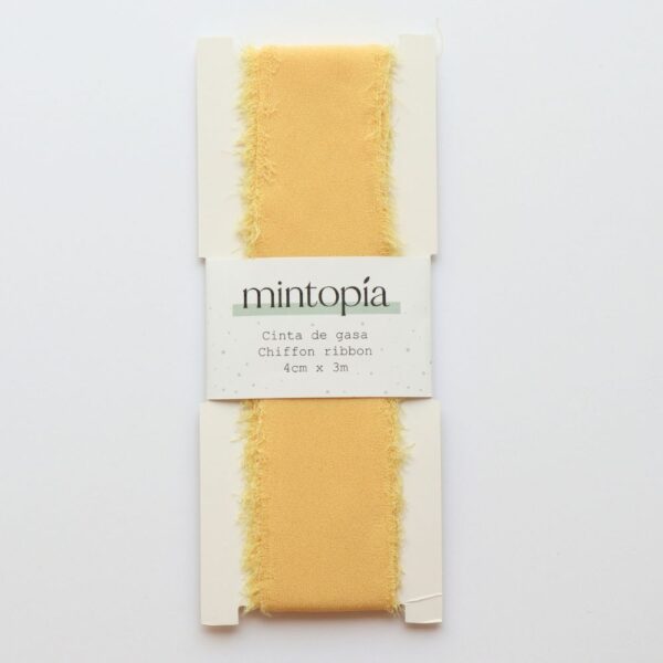 Cinta de gasa Mintopía 4 cm x 3 m Pale Yellow