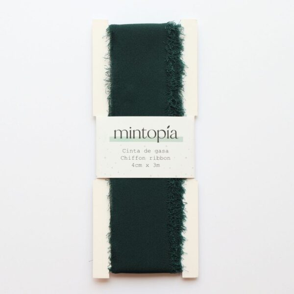 Cinta de gasa Mintopía 4 cm x 3 m Forest Green