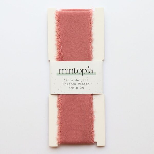 Cinta de gasa Mintopía 4 cm x 3 m Powder Pink