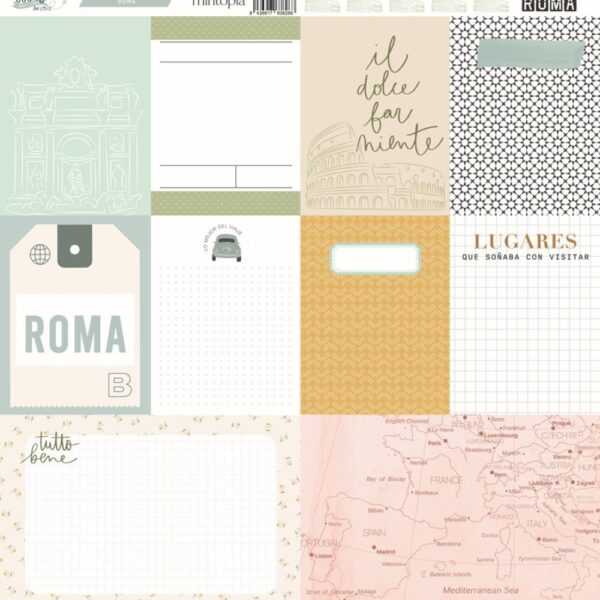 Papel tarjetas A volar Travel Stories Roma de Mintopía