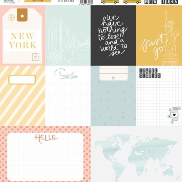 Papel tarjetas A volar Travel Stories Nueva York de Mintopía