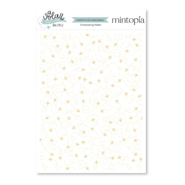 Carpetas de embossing 6"x8" Aviones A volar Travel Stories de Mintopía