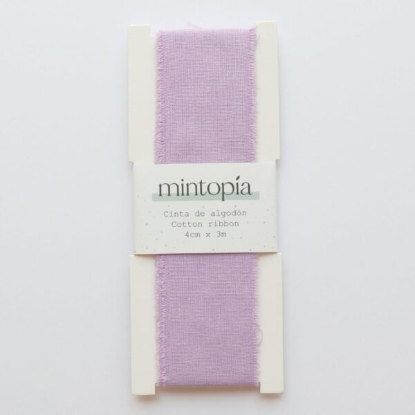 Cinta de algodón Mintopía 4 cm x 3 m Lilac