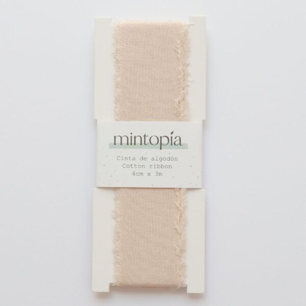Cinta de algodón Mintopía 4 cm x 3 m Natural
