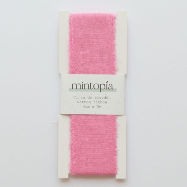 Cinta de algodón Mintopía 4 cm x 3 m Bubblegum