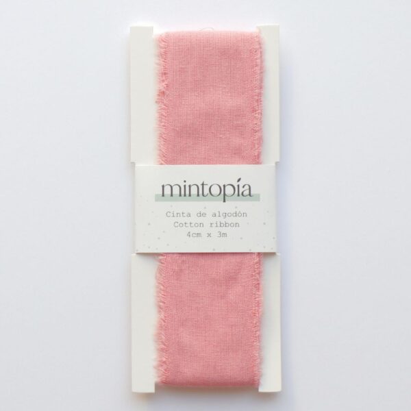 Cinta de algodón Mintopía 4 cm x 3 m Ballerina Pink