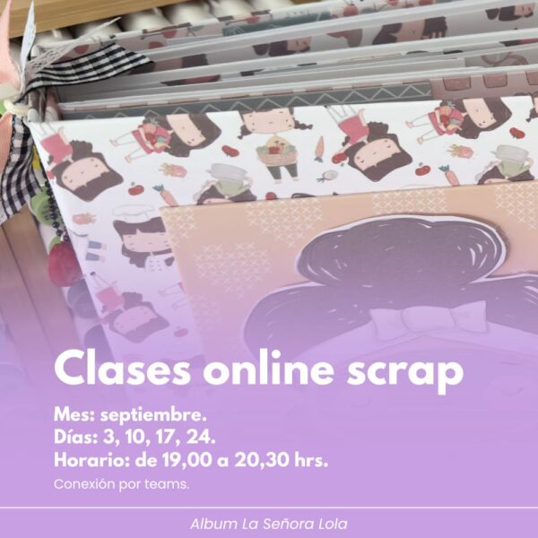 Clases scrap online mes septiembre