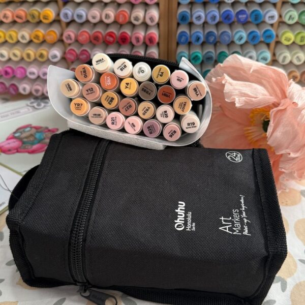 Ohuhu Honolulu 24 Skin Tone Colors Dual Tips Alcohol Art Markers