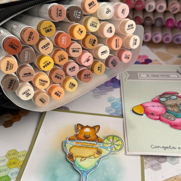 Ohuhu Honolulu 36 Skin Tone Colors Dual Tips Alcohol Art Markers (copia)
