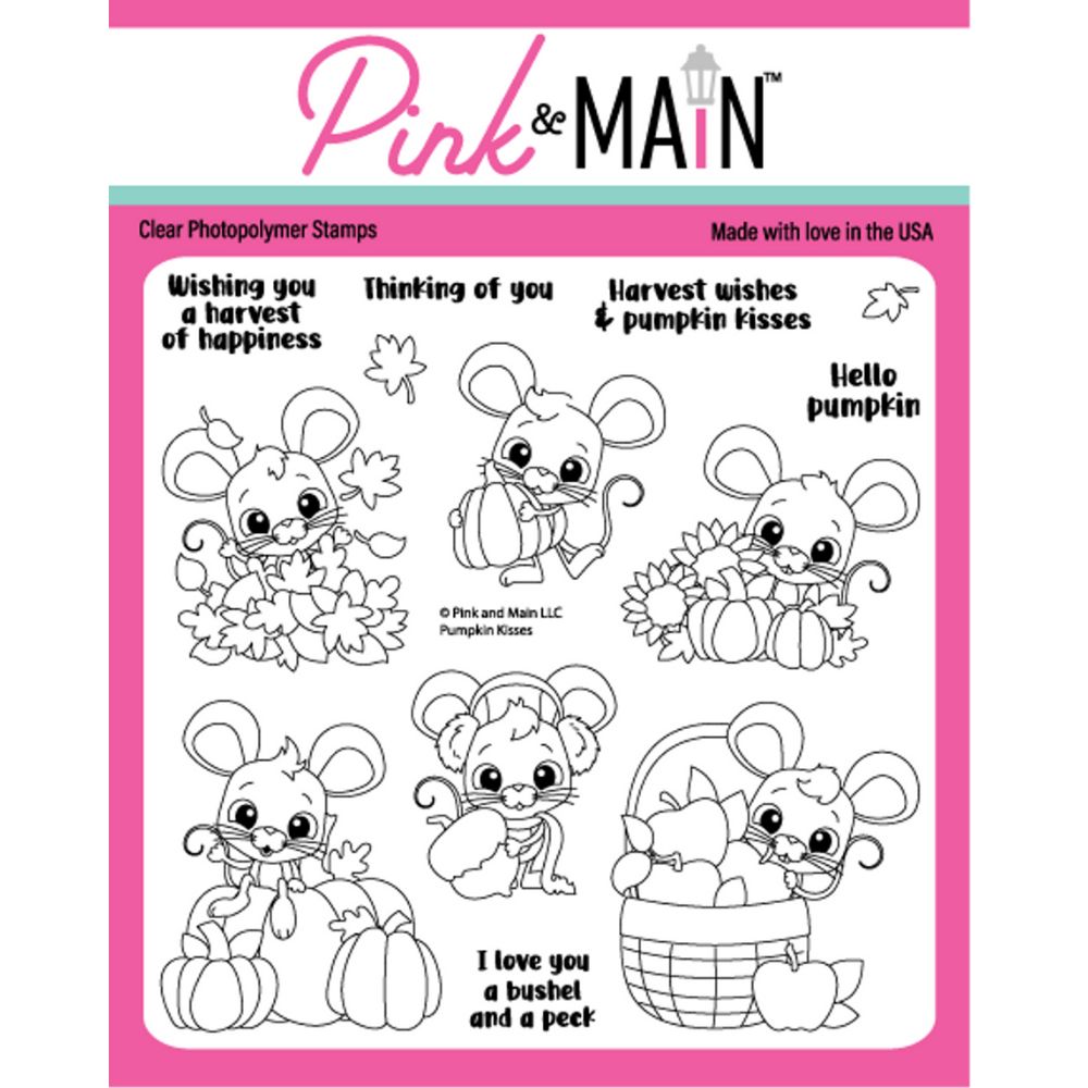 Sello Pumpkin Kisses. Pink and Main 1 Sello Pumpkin Kisses. Pink and Main