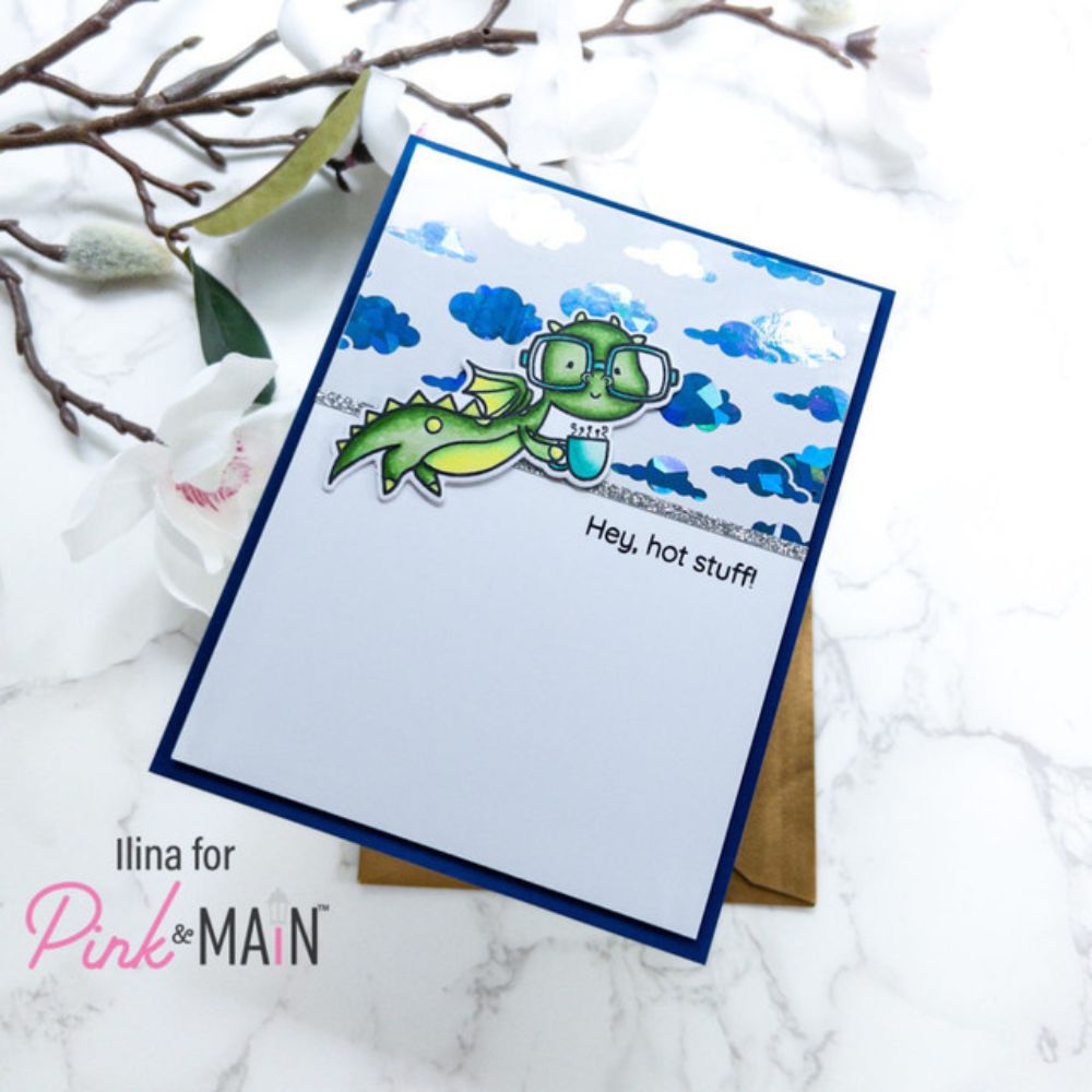 Sello Hey Hot Stuff. Pink and Main 2 Sello Hey Hot Stuff. Pink and Main - Imagen 2