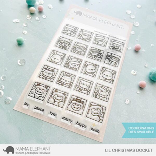 Sello Lil Christmas Docket. Mama Elephant