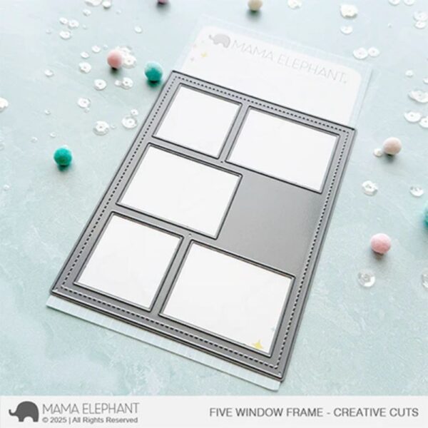 Troquel Five Window Frame. Mama Elephant