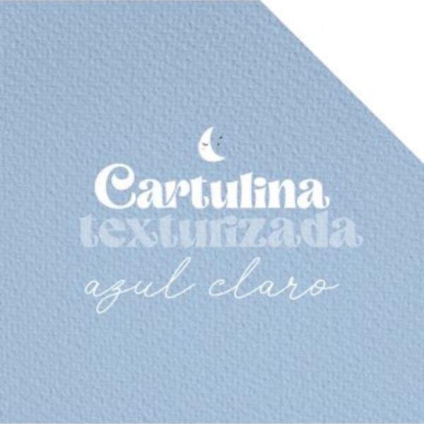 Cartulina texturizada Azul Claro