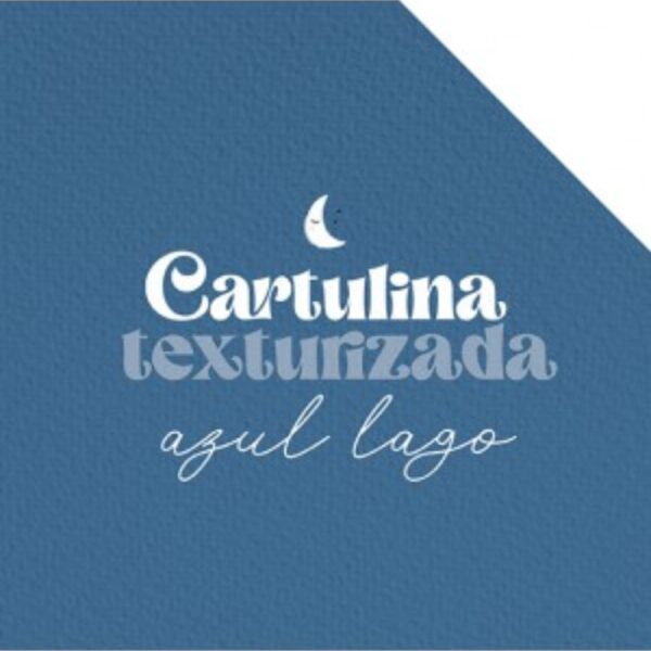 Cartulina texturizada Azul Lago
