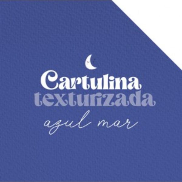 Cartulina texturizada Azul Mar