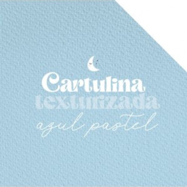 Cartulina texturizada Azul Pastel