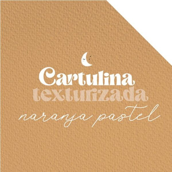 Cartulina texturizada Naranja Pastel
