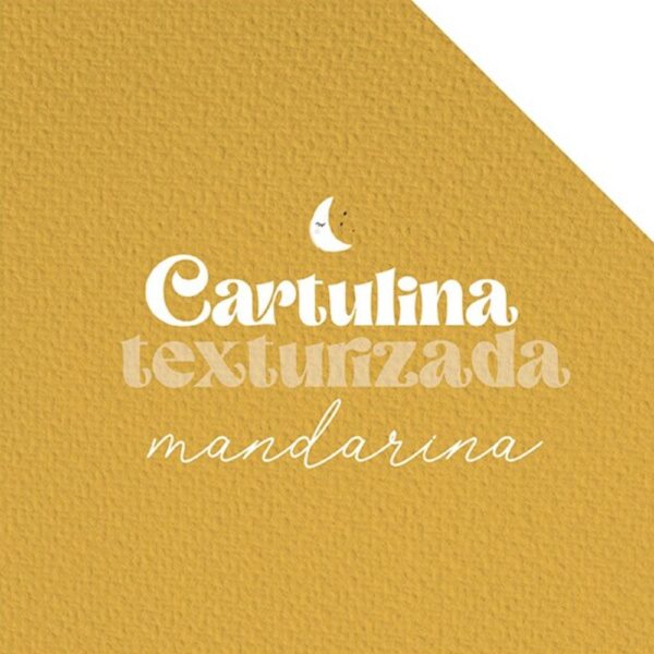 Cartulina texturizada Mandarina
