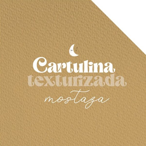 Cartulina texturizada Mostaza