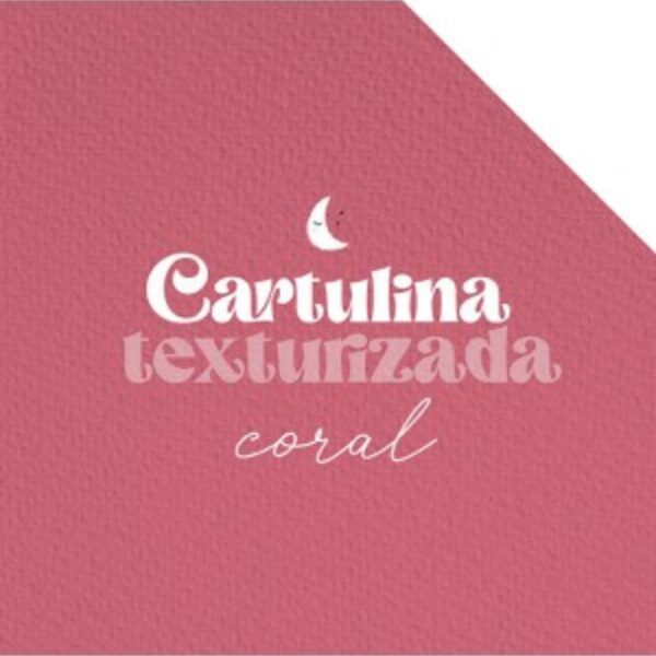 Cartulina texturizada Coral