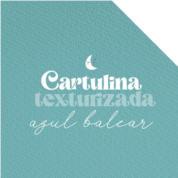 Cartulina texturizada Azul balear