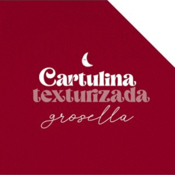 Cartulina texturizada Grosella