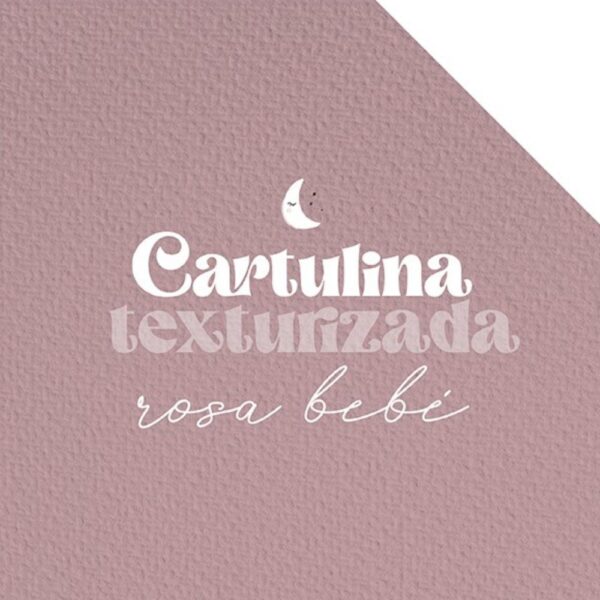 Cartulina texturizada Rosa bebé