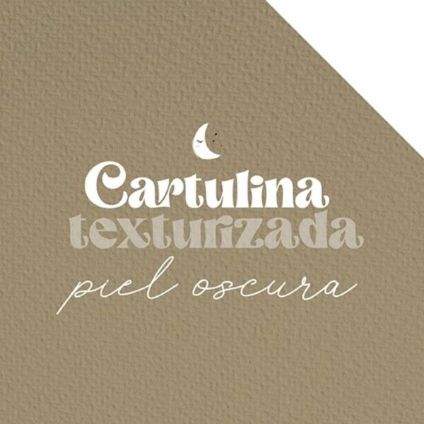 Cartulina texturizada Piel Oscura