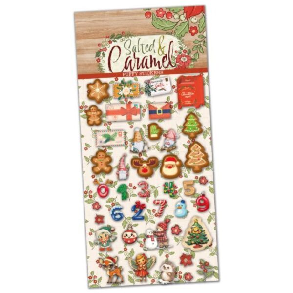 Pegatinas puffy ilustraciones Salted Caramel. Vintage Odyssey