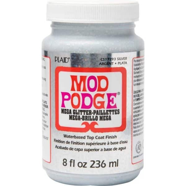 Mod Podge Mega Glitter 236ml Plateado