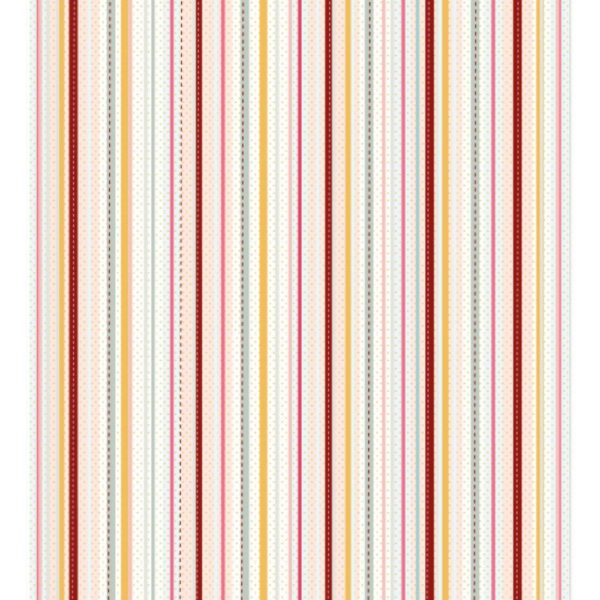 Tela de encuadernar estampada 35x50 cm Babe it's cold outside Rayas. Mintopía